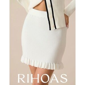 Rihoas Ruffle Knit Skirt
